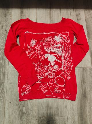 Maglioncino rosso stampato