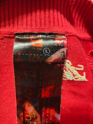 Maglioncino rosso stampato