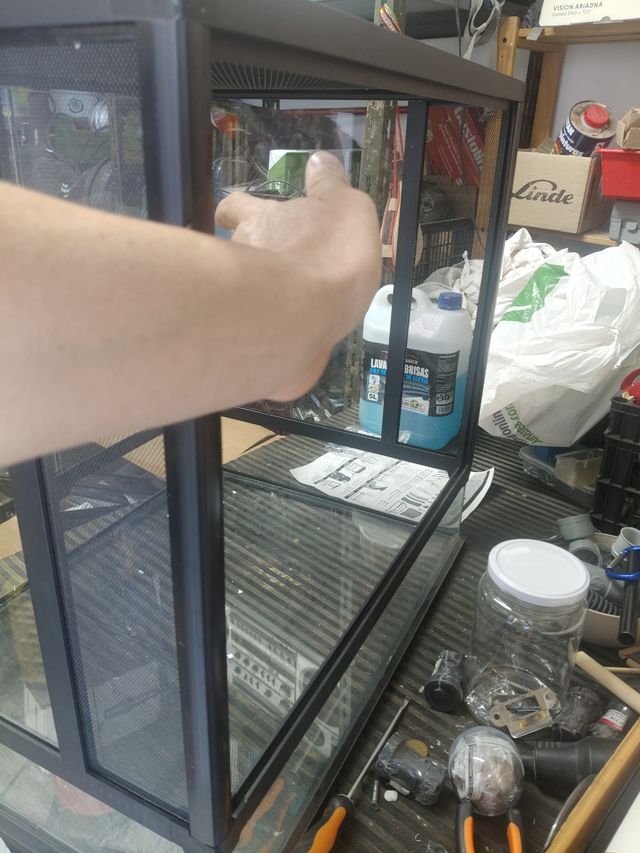 Terrario de cristal desmontable