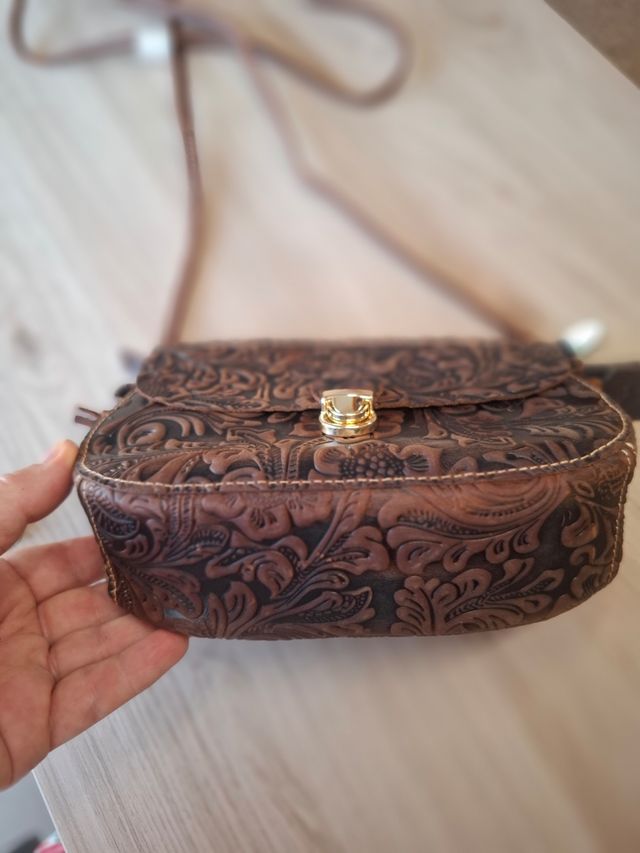 Bolso bandolera marrón