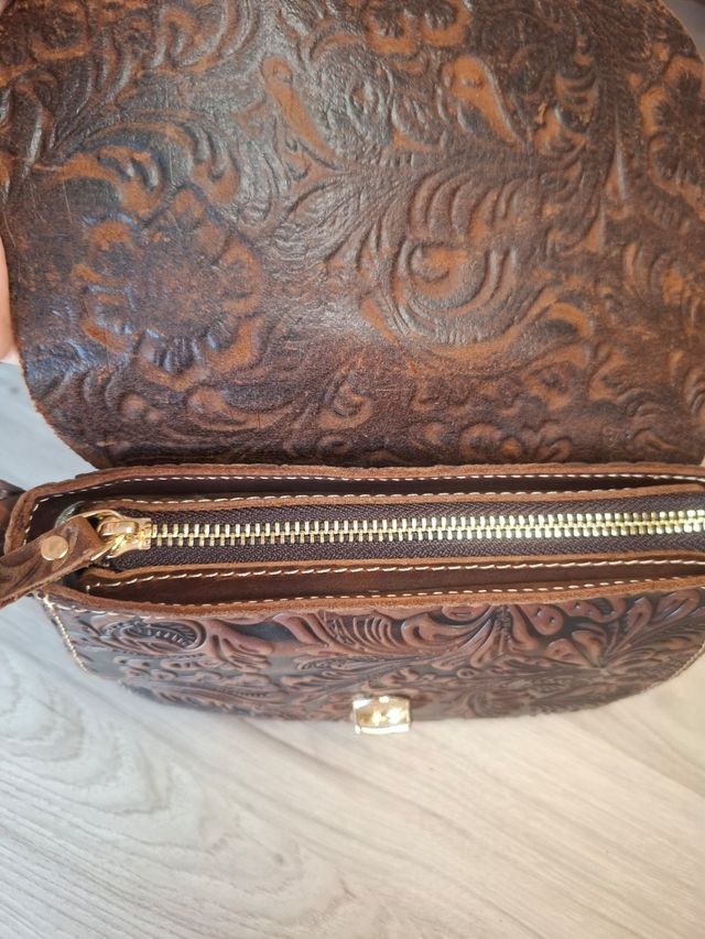 Bolso bandolera marrón