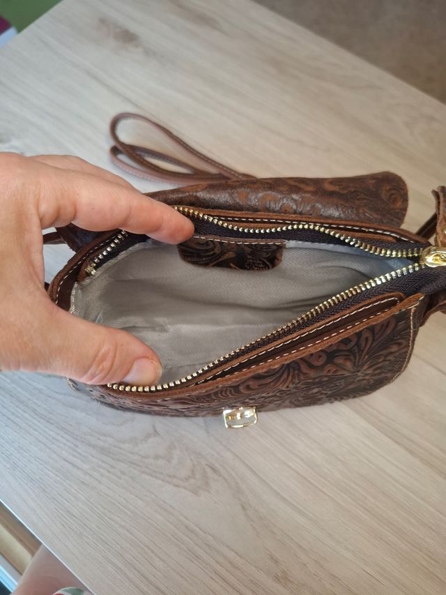 Bolso bandolera marrón