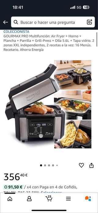 Gourmax Pro: Freidora de aire, Grill