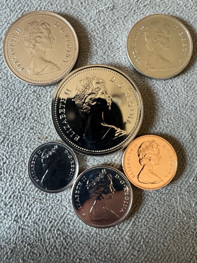 set completo Monedas Canadá 1977
