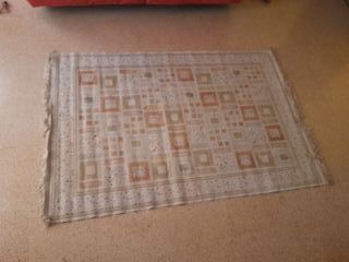 Tappeto 200 x 130 cm con motivo quadrato