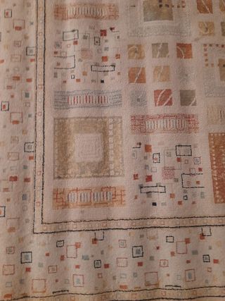 Tappeto 200 x 130 cm con motivo quadrato
