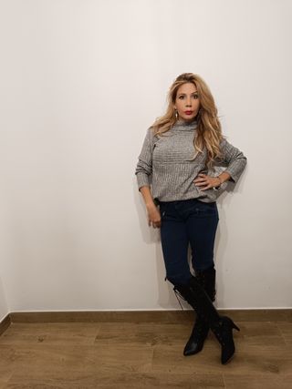Jersey gris de punto