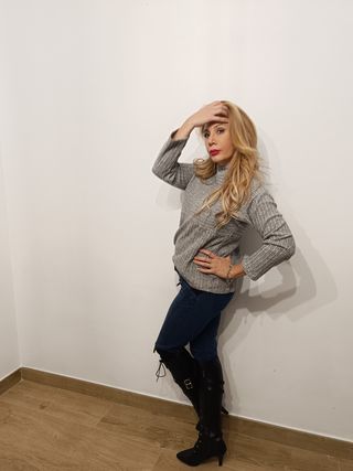Jersey gris de punto