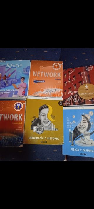 Libros de CUARTO de la eso 10 euros unidad