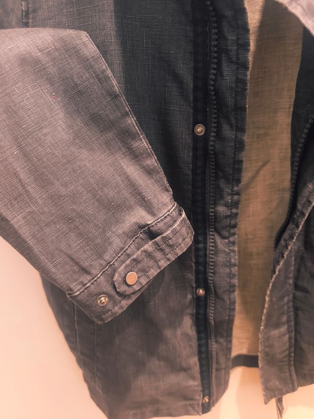 Chaqueta entretiempo azul, talla 8 años, niño.