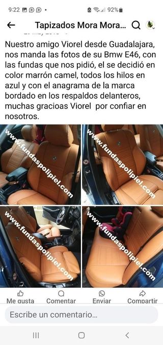 Fundas asientos bmw e46