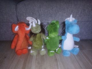 Goria 4 Peluches  para perros Arthur, finn, Ralph,