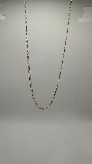 Cadena Barbada con Barra de oro 18k, 4.21g, 53 cm.