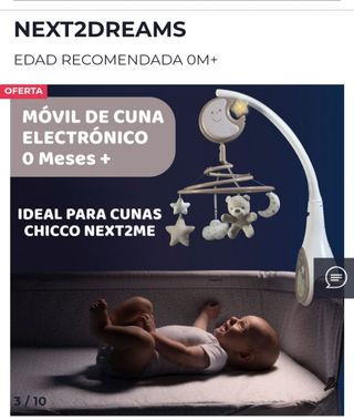 Móvil cuna Chicco Next2Dreams