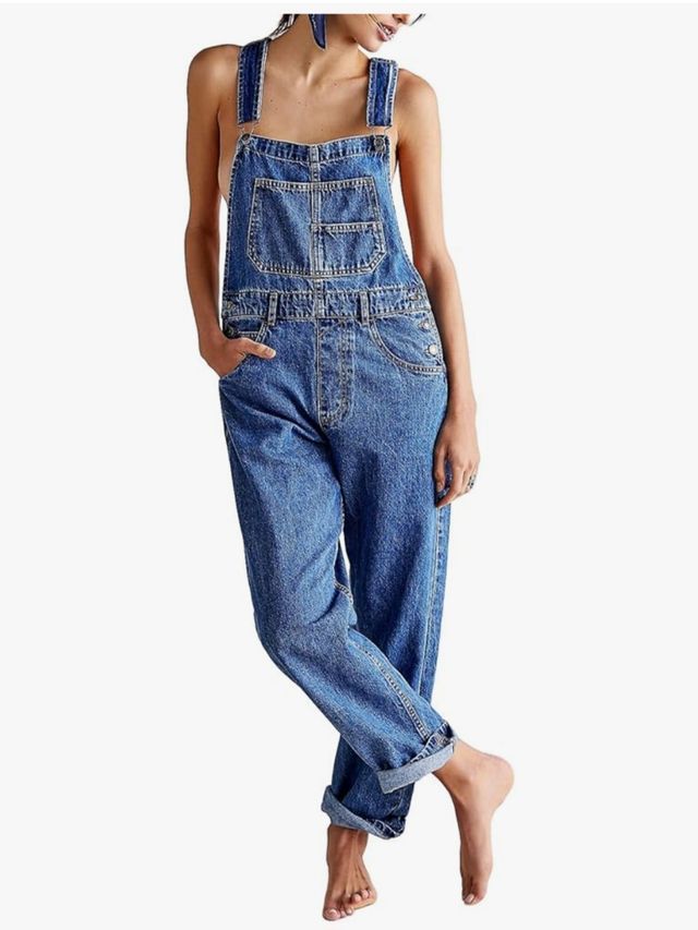 Salopette Jeans blu nuova