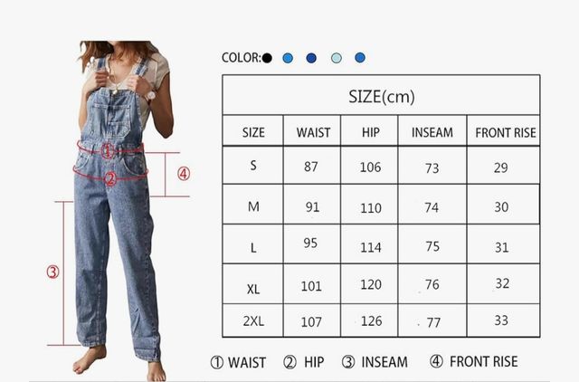 Salopette Jeans blu nuova