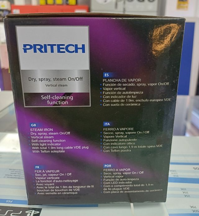 Plancha Vapor Pritech 2000W