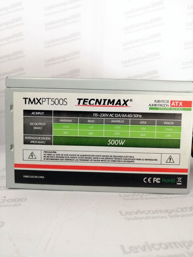 Tecnimax TMXPT500S 500W Fonte de Alimentação