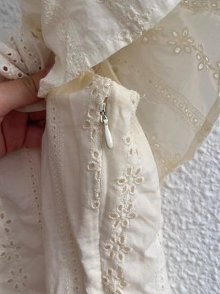 Vestido ibicenco crema