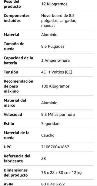 Hoverboard Geekme todoterreno Bluetooth 8,5“