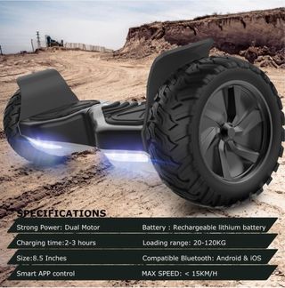 Hoverboard Geekme todoterreno Bluetooth 8,5“
