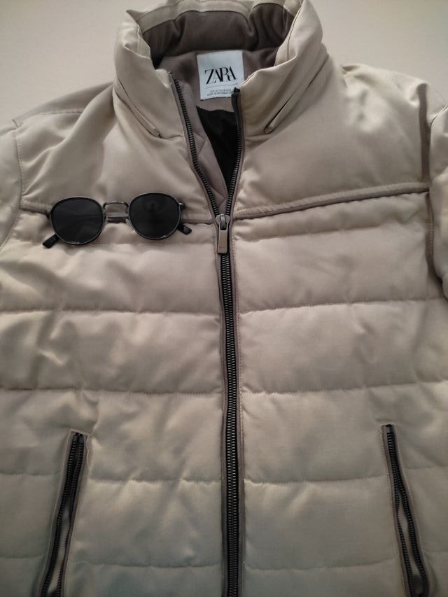 Cazadora Zara beige hombre