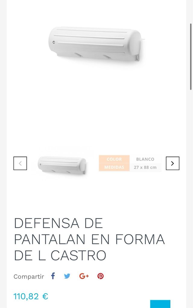 Defensa bumper para atraque - pantalan Castro L