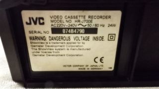 Videoregistratore JVC vintage modello HR-J700E 