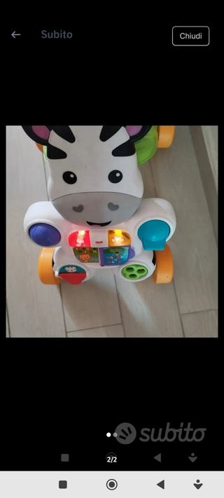 Primi passi bimbo Zebra Fisher Price