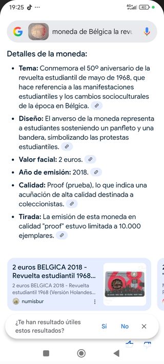 Moneda 2€ conmemorativa Bélgica proof 