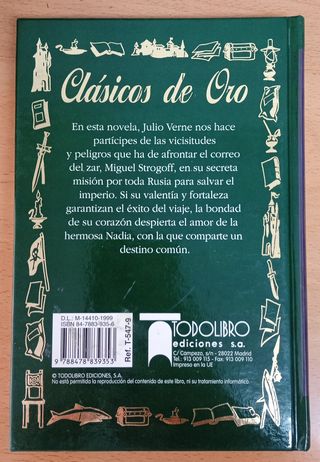 10 libros x 5 € CLÁSICOS DE ORO. TODOLIBRO