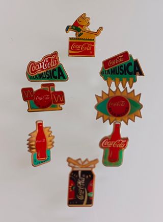 LOTE Pins Coca-Cola: Música & Deporte