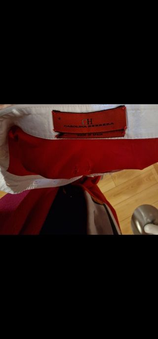 Vestido Carolina Herrera Rojo