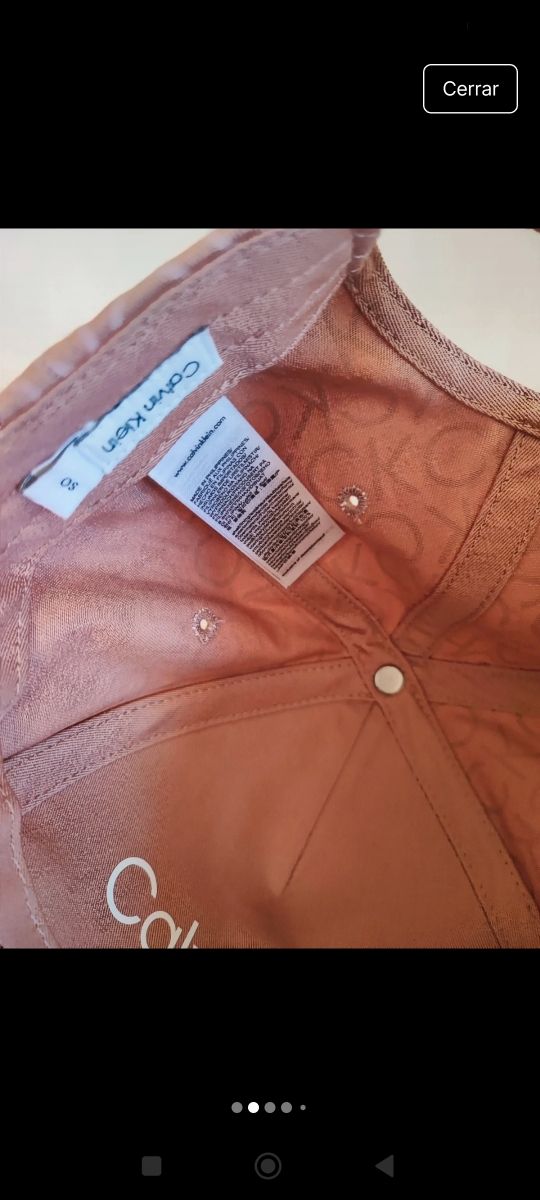 Gorra Calvin Klein rosa