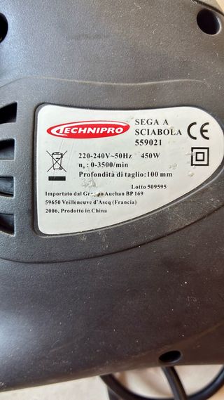 Sega a sciabola Technipro 559021 - 450W