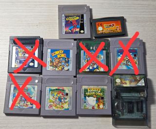 Lote de juegos Game Boy y GBA