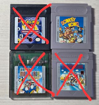 Lote de juegos Game Boy y GBA
