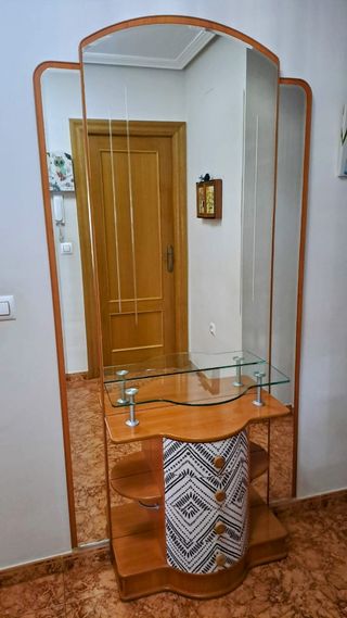Mueble espejo entrada - Madera