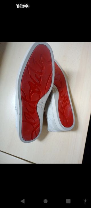 Louboutin Sneakers Uomo Grigie