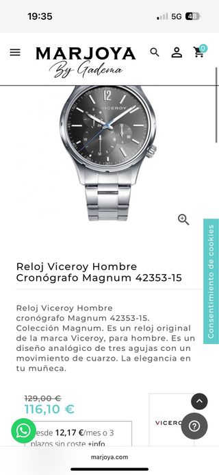 Reloj Viceroy Hombre - Nuevo