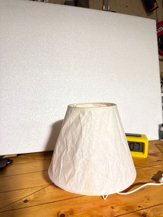 Lampara Ikea papel - Mesita noche