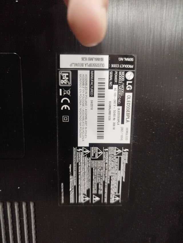 Lg smart TV oled55E8pla
