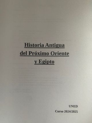 Apuntes Historia Antigua I UNED