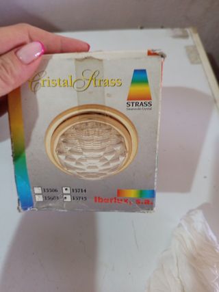 Aplique techo empotrable dorado