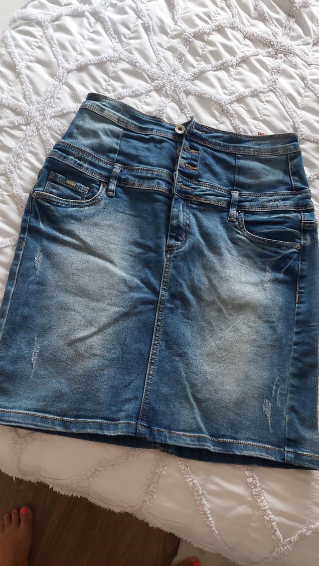 Falda vaquera azul