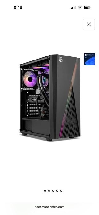 pc con pantalla