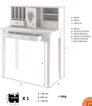 Escritorio blanco Maison du Monde