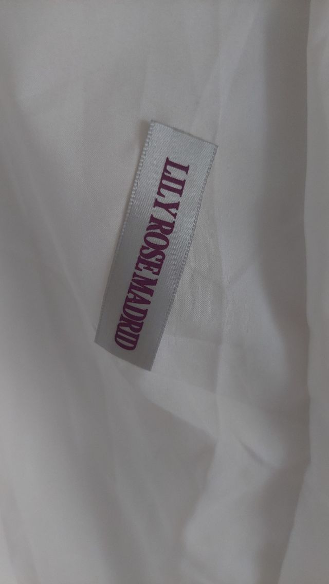 Chaqueta bomber blanca y roja