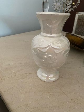 Jarrón porcelana blanco - Decorativo