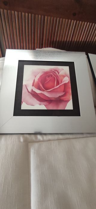 2 Cuadros rosas - Decoración pared
